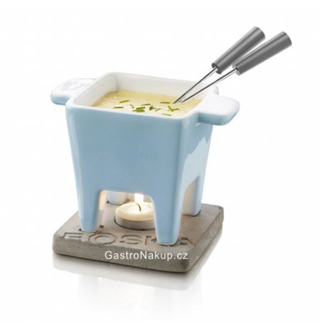 Fondue set keramický Tapas Life BOSKA světle modrý, 200 g