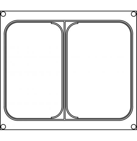 Matrice AG12 pro dvoudílné misky 227×178 mm