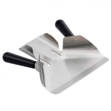Lopatka na hranolky nerezová obouruční