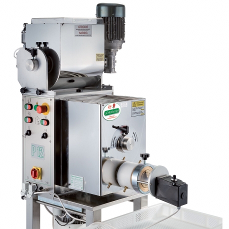 Výrobník tlačených těstovin elektrický s hnětačem P12, včetně 4 matric, 400V