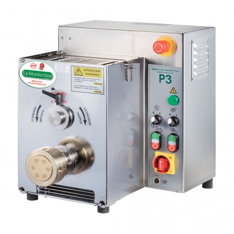 Výrobník tlačených těstovin elektrický P3 s hnětačem 3kg včetně 4 matric, 400V