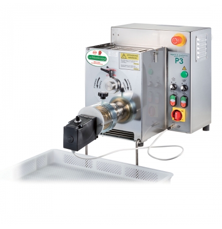 Výrobník tlačených těstovin elektrický P3 s hnětačem 3kg včetně 4 matric, 400V