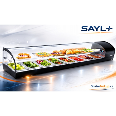 Stolní chladící vitrína SHARK SK28 tapas 2patrová, 8x GN1/3