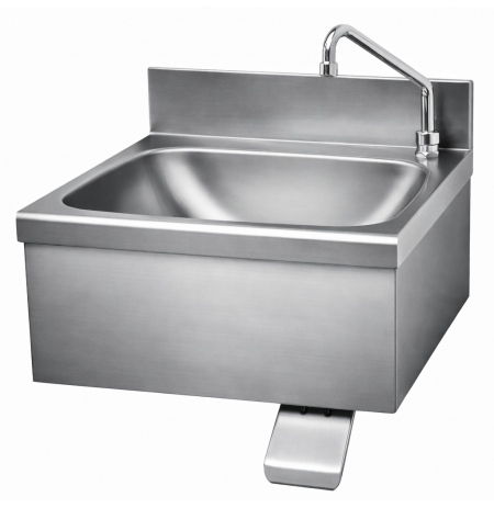 Nerezové umyvadlo s kolenovým ovládáním 500x500mm