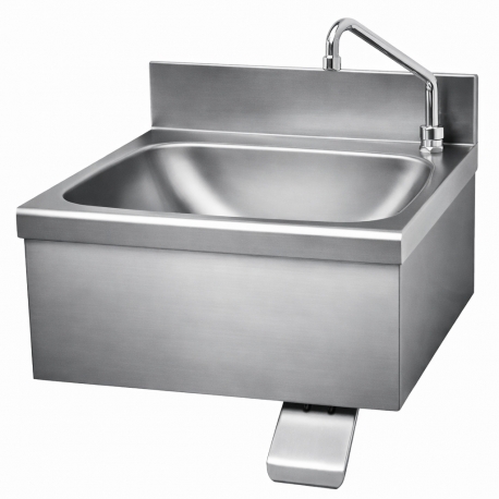 Nerezové umyvadlo s kolenovým ovládáním 500x500mm