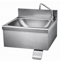 Nerezové umyvadlo s kolenovým ovládáním 500x500mm