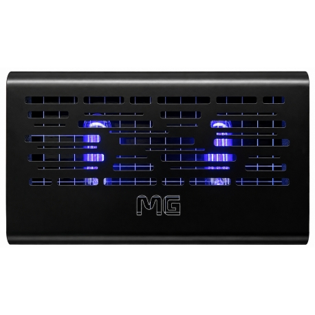 Lapač hmyzu MG10, s GLU lepící deskou, 2x UV-A LED 5W, černý, 120m2